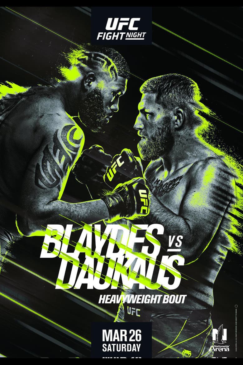 UFC on ESPN 33: Blaydes vs. Daukaus poster