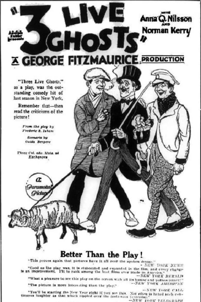Three Live Ghosts poster